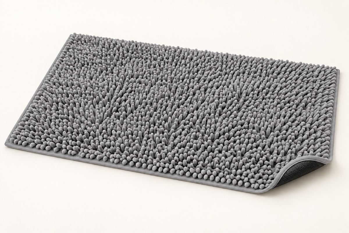 Tapis en chenille Neyro gris