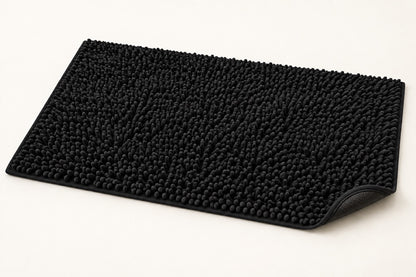 Tapis en chenille Neyro noir